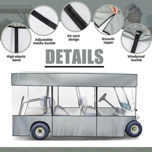 ezgo 6 passenger golf cart enclosure, ezgo cart enclosure